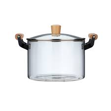 WOODEN HANDLE DOUBLE 3.5L POT