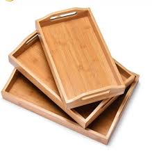 WOODEN 3IN1 TRAY SET